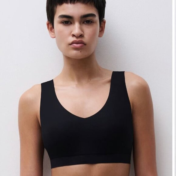 NWT Chantelle SoftStretch Padded V-Neck Bra – Black XL MSRP: $62 | Style #: C16A - Picture 3 of 11